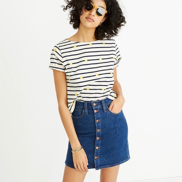 Madewell denim mini skirt Clearance